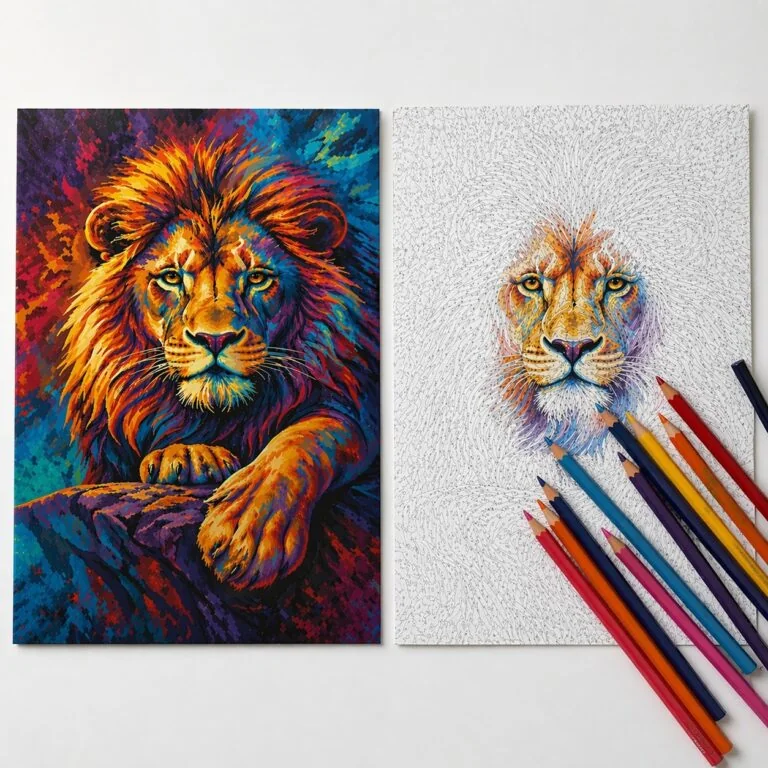 Leao de Juda para colorir